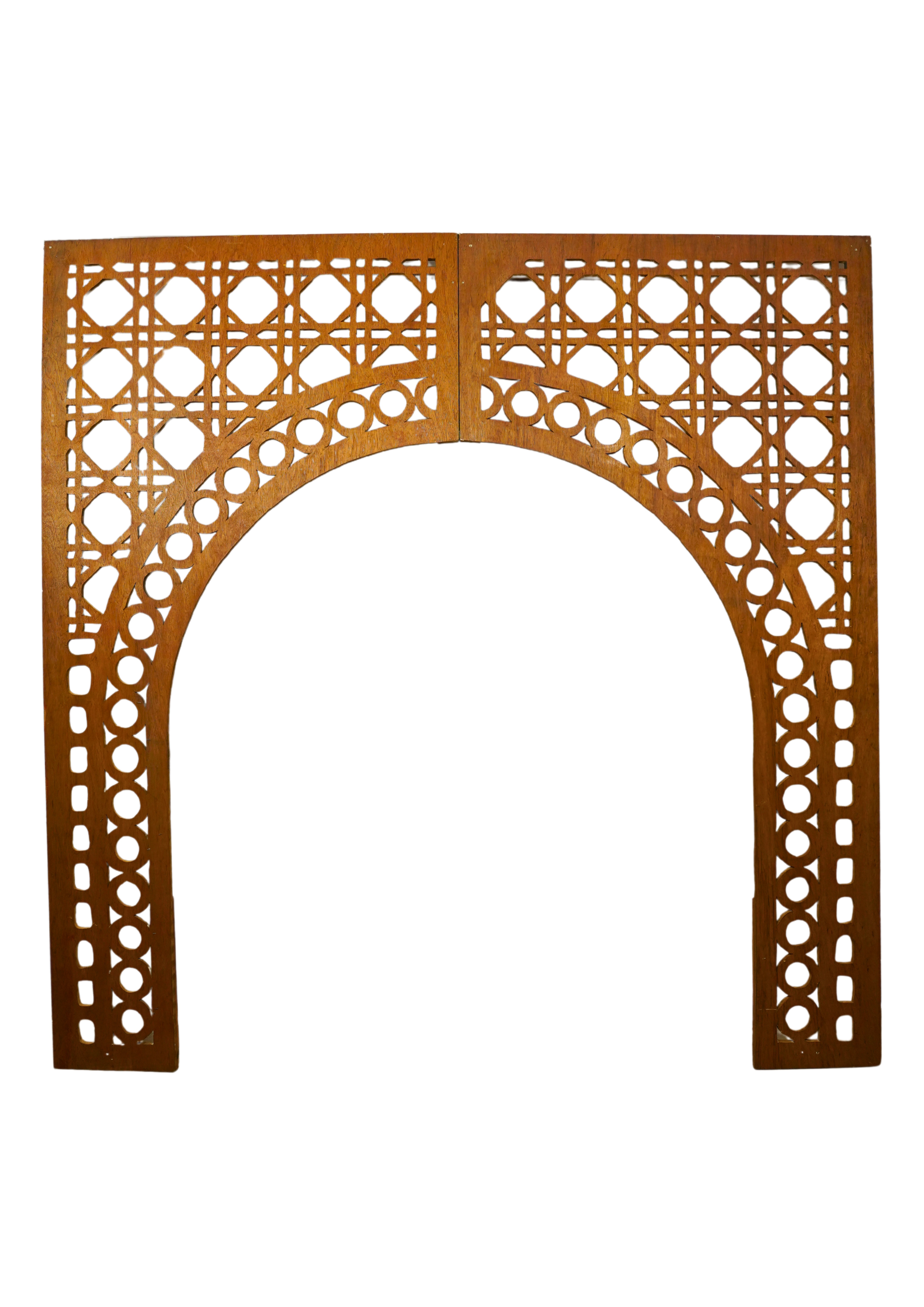 Wide Wooden Entryway
