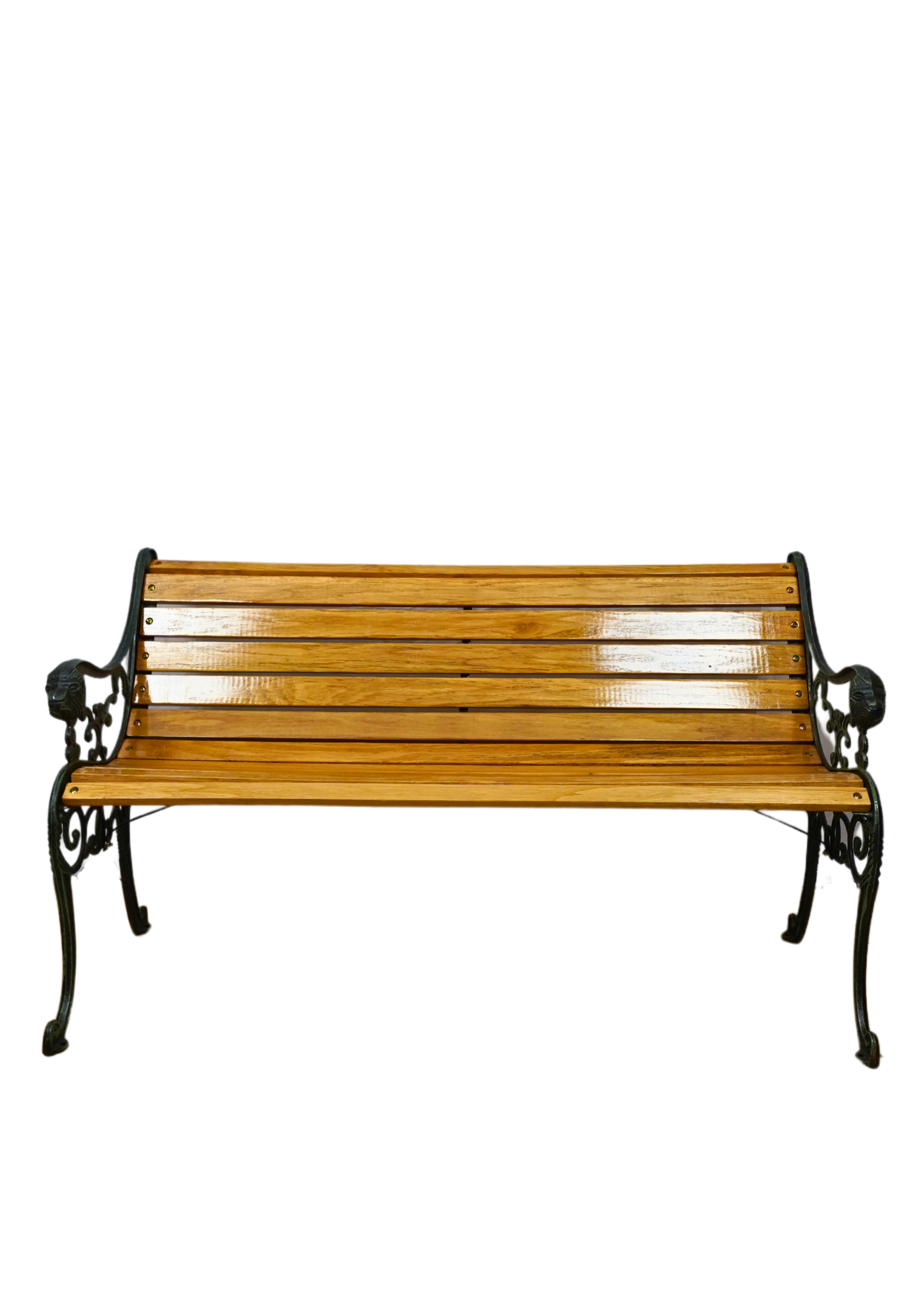 Light Brown Wooden Bench