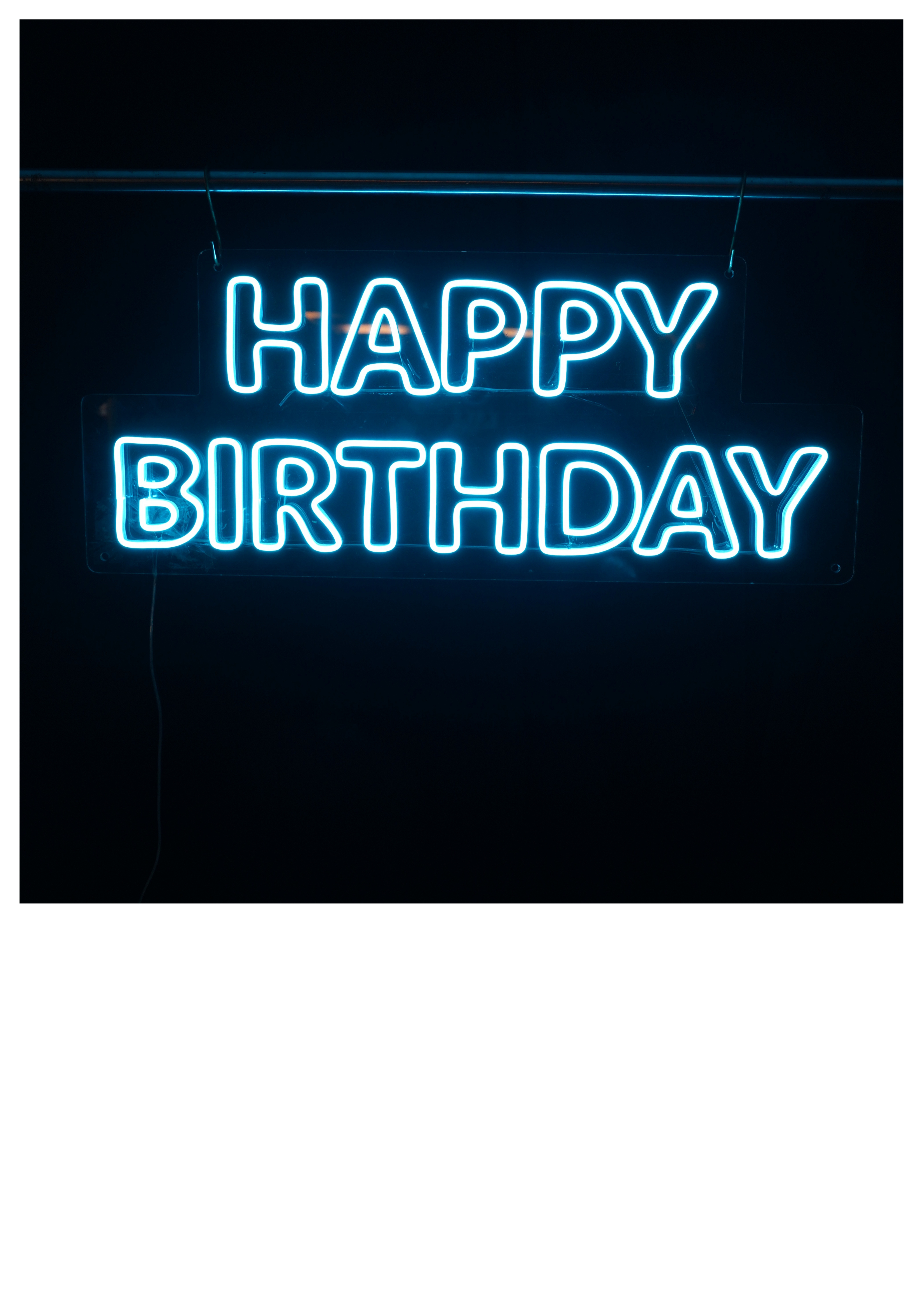 LED - HAPPY BIRTHDAY (BLUE)