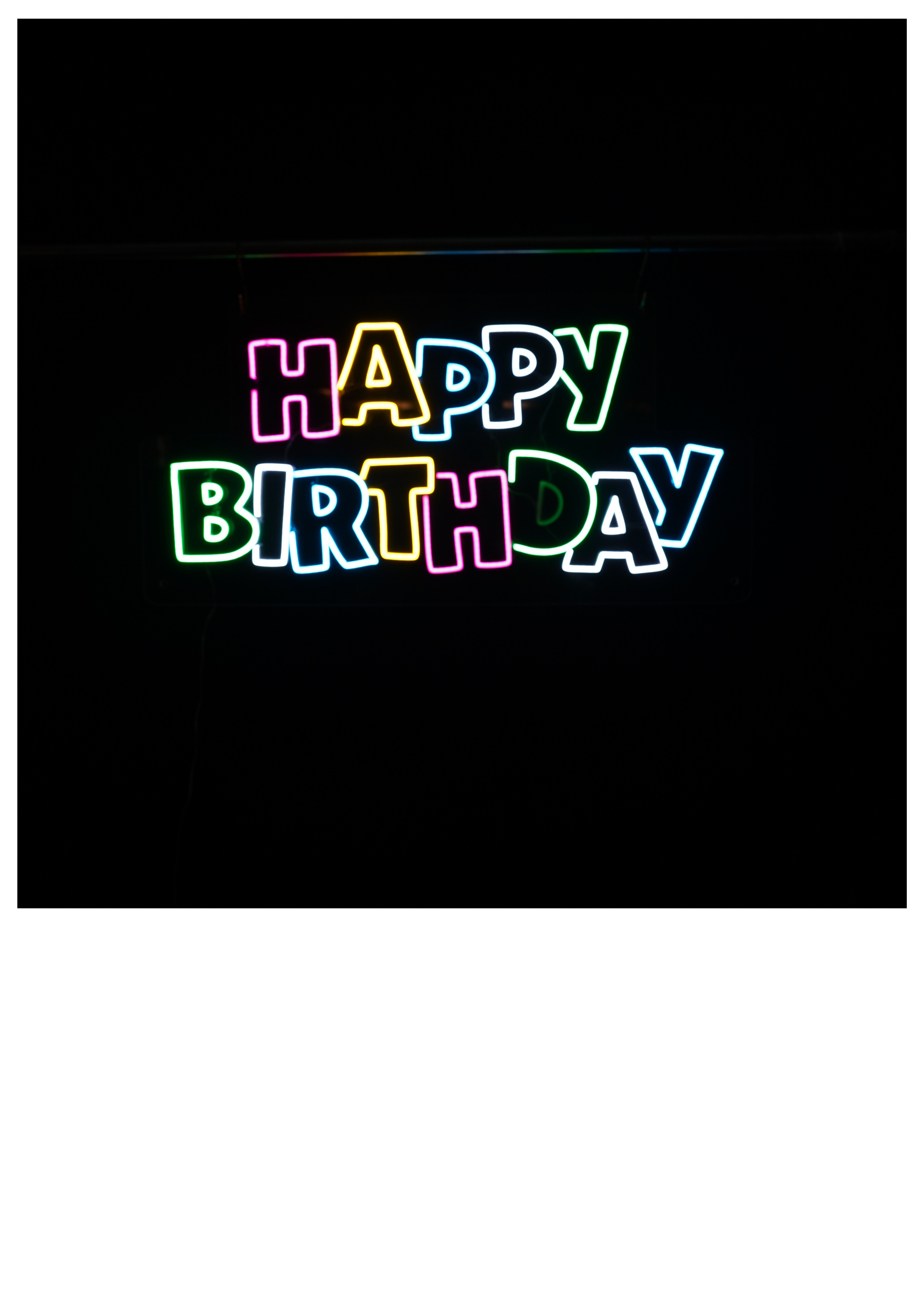LED - HAPPY BIRTHDAY